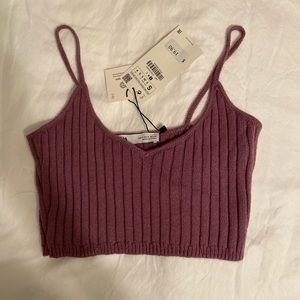 ZARA • Sweater Tank • Purple • Small • NWT